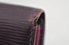 Authentic Louis Vuitton Epi Portefeuille Sarah Long Wallet M6374K Purple 2877I