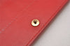 Auth Louis Vuitton Vernis Pochette Porte Monnaie Credit Wallet M91281 Red 2878I