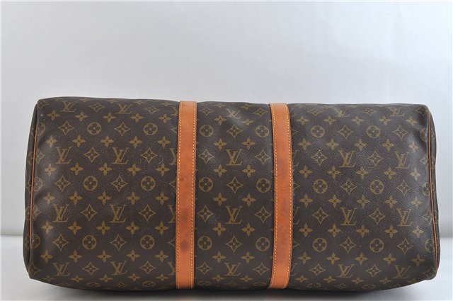 Authentic Louis Vuitton Monogram Keepall 55 Boston Bag M41424 LV 2879D