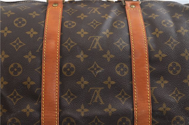 Authentic Louis Vuitton Monogram Keepall 55 Boston Bag M41424 LV 2879D