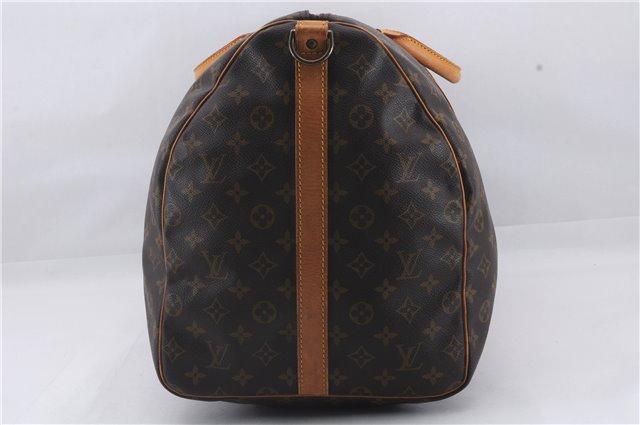 Auth Louis Vuitton Monogram Keepall Bandouliere 60 Boston Bag M41412 LV 2881D