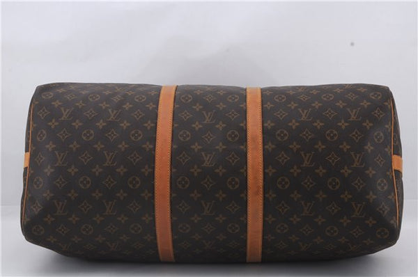 Auth Louis Vuitton Monogram Keepall Bandouliere 60 Boston Bag M41412 LV 2881D