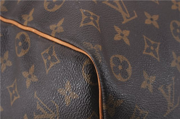 Auth Louis Vuitton Monogram Keepall Bandouliere 60 Boston Bag M41412 LV 2881D