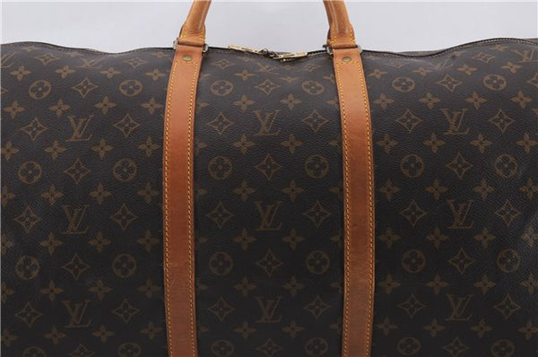 Auth Louis Vuitton Monogram Keepall Bandouliere 60 Boston Bag M41412 LV 2881D