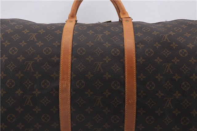 Auth Louis Vuitton Monogram Keepall Bandouliere 60 Boston Bag M41412 LV 2881D