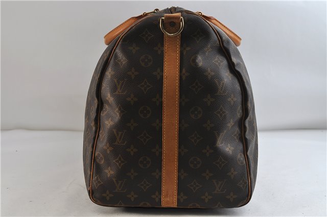 Auth Louis Vuitton Monogram Keepall Bandouliere 60 Boston Bag M41412 LV 2882D