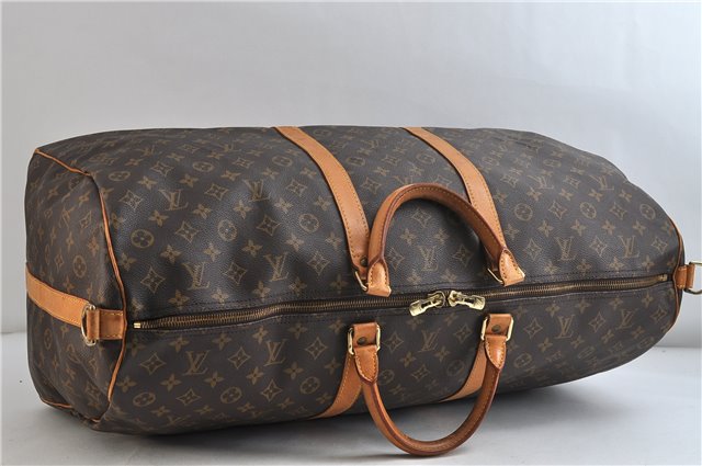 Auth Louis Vuitton Monogram Keepall Bandouliere 60 Boston Bag M41412 LV 2882D