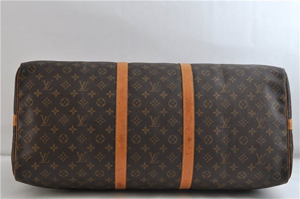 Auth Louis Vuitton Monogram Keepall Bandouliere 60 Boston Bag M41412 LV 2882D