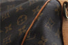 Auth Louis Vuitton Monogram Keepall Bandouliere 60 Boston Bag M41412 LV 2882D