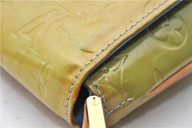 Authentic Louis Vuitton Vernis Thompson Street Shoulder Bag M91009 Green 2882E