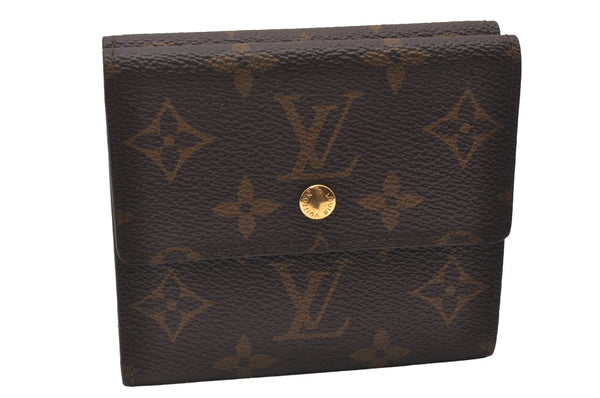 Authentic Louis Vuitton Monogram M61652 Porte Monnaie Billet Carte Credit 2882I