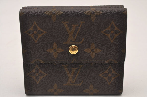 Authentic Louis Vuitton Monogram M61652 Porte Monnaie Billet Carte Credit 2882I