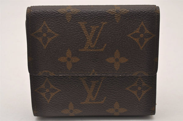 Authentic Louis Vuitton Monogram M61652 Porte Monnaie Billet Carte Credit 2882I