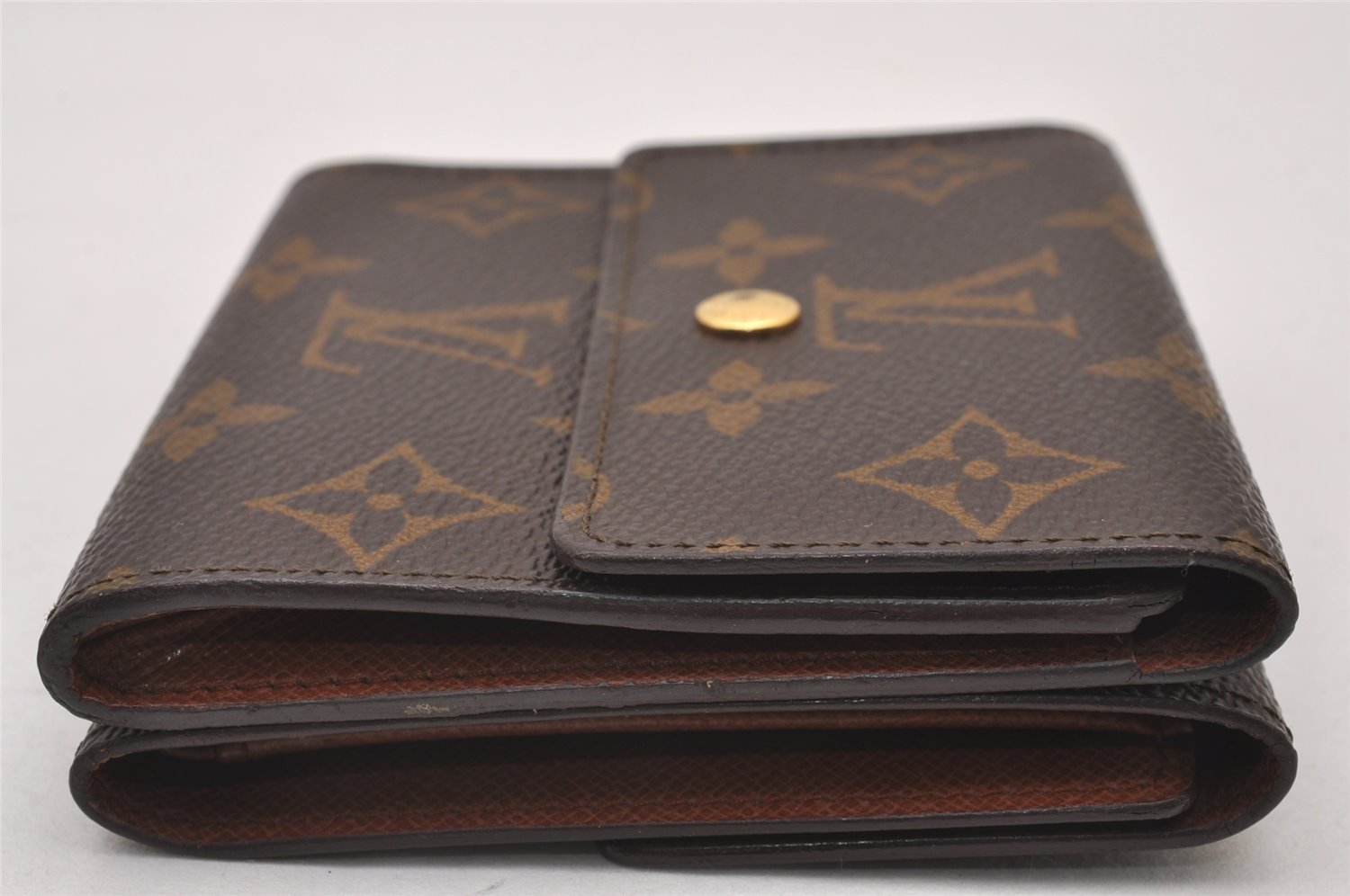 Authentic Louis Vuitton Monogram M61652 Porte Monnaie Billet Carte Credit 2882I