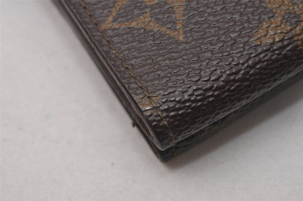 Authentic Louis Vuitton Monogram M61652 Porte Monnaie Billet Carte Credit 2882I