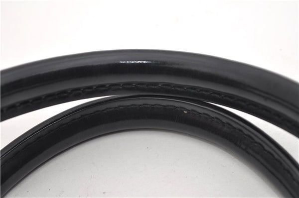 Auth Louis Vuitton Epi Sac De Ville Burgiere 2Way Boston Bag M42392 Black 2883E