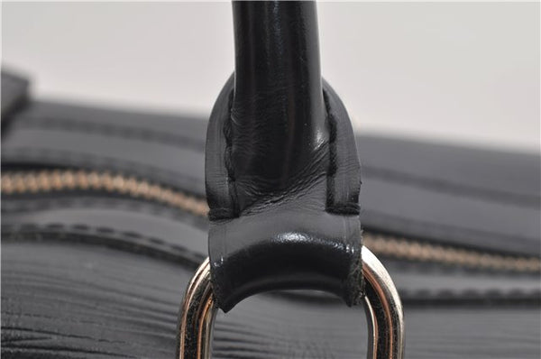 Auth Louis Vuitton Epi Sac De Ville Burgiere 2Way Boston Bag M42392 Black 2883E