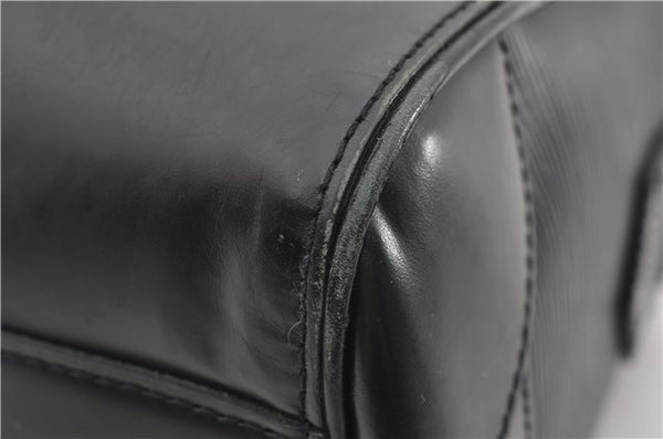 Auth Louis Vuitton Epi Sac De Ville Burgiere 2Way Boston Bag M42392 Black 2883E