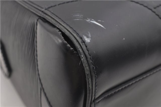 Auth Louis Vuitton Epi Sac De Ville Burgiere 2Way Boston Bag M42392 Black 2883E