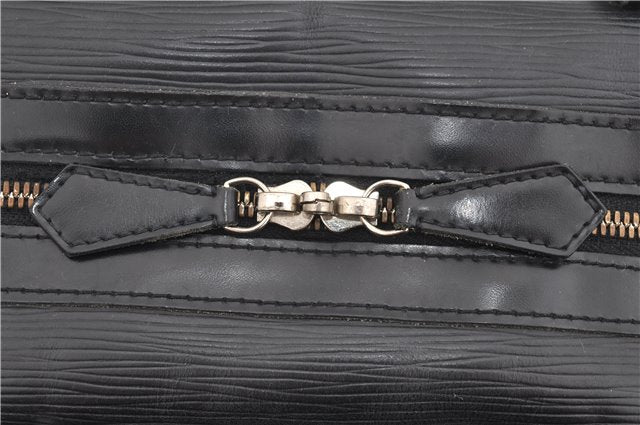 Auth Louis Vuitton Epi Sac De Ville Burgiere 2Way Boston Bag M42392 Black 2883E