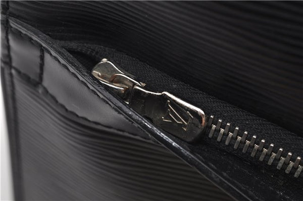 Auth Louis Vuitton Epi Sac De Ville Burgiere 2Way Boston Bag M42392 Black 2883E