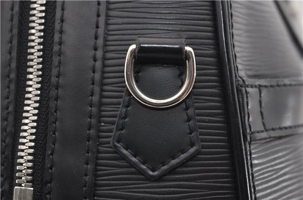 Auth Louis Vuitton Epi Sac De Ville Burgiere 2Way Boston Bag M42392 Black 2883E
