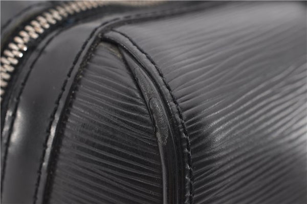 Auth Louis Vuitton Epi Sac De Ville Burgiere 2Way Boston Bag M42392 Black 2883E