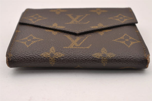 Authentic Louis Vuitton Monogram Porte Monnaie Billets Wallet M61660 LV 2883I