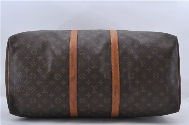 Authentic Louis Vuitton Monogram Keepall 55 Boston Bag M41424 LV 2884D