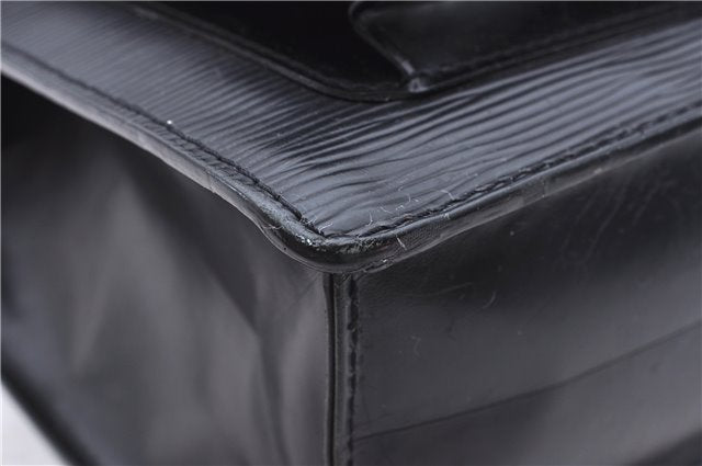 Authentic Louis Vuitton Epi Monceau 2Way Shoulder Hand Bag Black M52792 LV 2884E