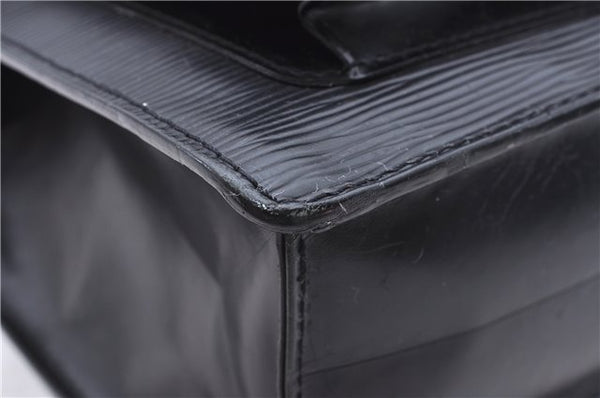 Authentic Louis Vuitton Epi Monceau 2Way Shoulder Hand Bag Black M52792 LV 2884E