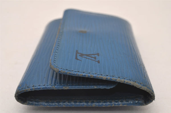 Authentic Louis Vuitton Epi Multicles 6 Key Case Blue M63815 LV 2884I