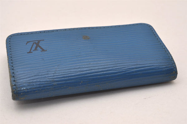 Authentic Louis Vuitton Epi Multicles 6 Key Case Blue M63815 LV 2884I