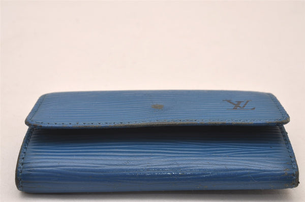 Authentic Louis Vuitton Epi Multicles 6 Key Case Blue M63815 LV 2884I