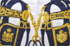 Authentic HERMES Carre 90 Scarf "BRIDES de GALA par" Silk Navy Box 2885E