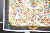 Authentic HERMES Carre 90 Scarf "PIERRES d' ORIENT et" Silk White 2885I