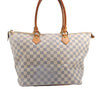 Authentic Louis Vuitton Damier Azur Saleya MM Shoulder Tote Bag N51185 LV 2886E