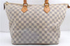 Authentic Louis Vuitton Damier Azur Saleya MM Shoulder Tote Bag N51185 LV 2886E
