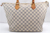Authentic Louis Vuitton Damier Azur Saleya MM Shoulder Tote Bag N51185 LV 2886E