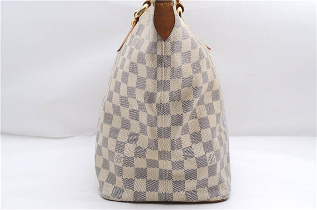 Authentic Louis Vuitton Damier Azur Saleya MM Shoulder Tote Bag N51185 LV 2886E