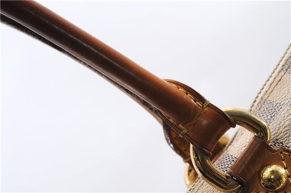 Authentic Louis Vuitton Damier Azur Saleya MM Shoulder Tote Bag N51185 LV 2886E