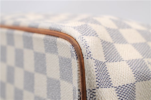 Authentic Louis Vuitton Damier Azur Saleya MM Shoulder Tote Bag N51185 LV 2886E