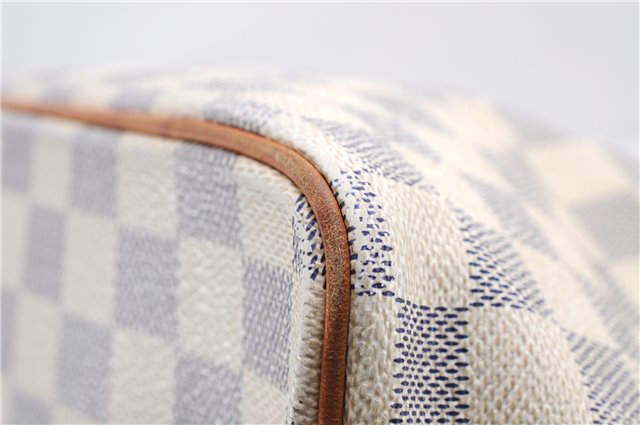 Authentic Louis Vuitton Damier Azur Saleya MM Shoulder Tote Bag N51185 LV 2886E