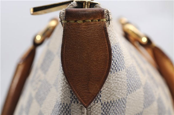 Authentic Louis Vuitton Damier Azur Saleya MM Shoulder Tote Bag N51185 LV 2886E