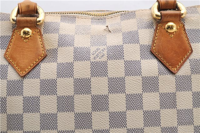 Authentic Louis Vuitton Damier Azur Saleya MM Shoulder Tote Bag N51185 LV 2886E