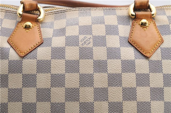 Authentic Louis Vuitton Damier Azur Saleya MM Shoulder Tote Bag N51185 LV 2886E