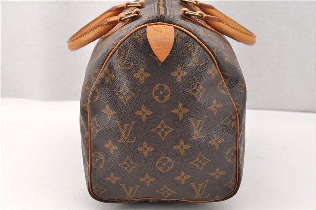 Authentic Louis Vuitton Monogram Speedy 30 Hand Boston Bag M41526 LV 2888F