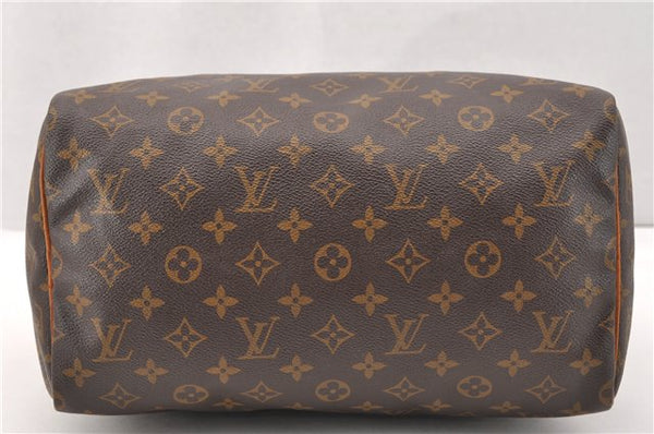 Authentic Louis Vuitton Monogram Speedy 30 Hand Boston Bag M41526 LV 2888F