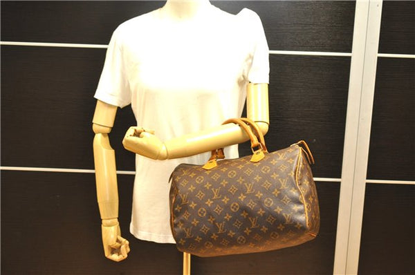 Authentic Louis Vuitton Monogram Speedy 30 Hand Boston Bag M41526 LV 2888F