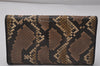 Authentic GUCCI Vintage Long Wallet Purse Leather 257303 Brown 2888I